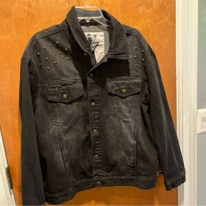 DisneyNightmare Before Christmas Studded Black Denim Jacket